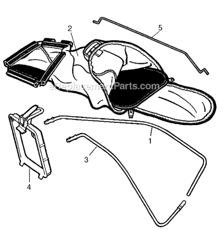 Page A Diagram and Parts List for MC-001 Type 1 Black and Decker Lawn Mower